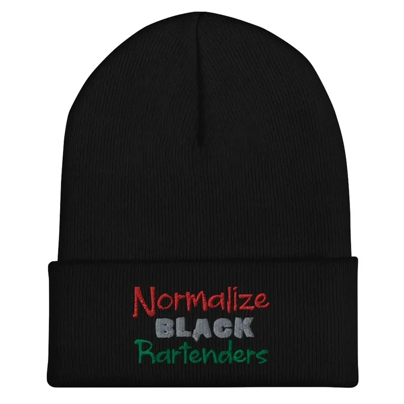 Normalize Black Bartenders Beanie